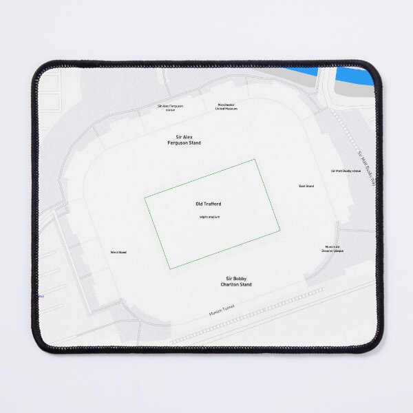 Item preview, OLD TRAFFORD FOOTBALL STADIUM MINIMAL MAP designed and sold by Brian Nicholls.