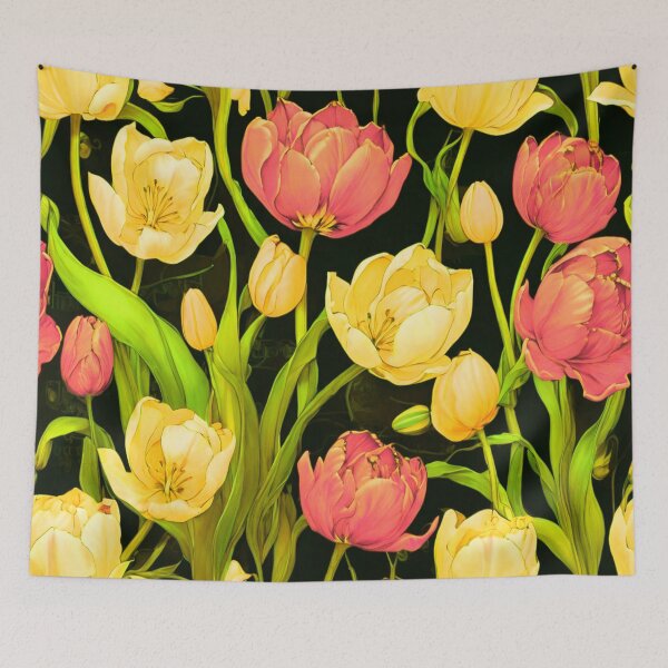 Item preview, Yellow and red tulips designed and sold by Flowersonstuff.
