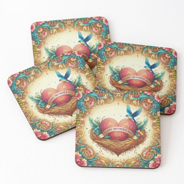 Item preview, Feliz Día de la Madre Corazón en el Nido designed and sold by Illuministique.