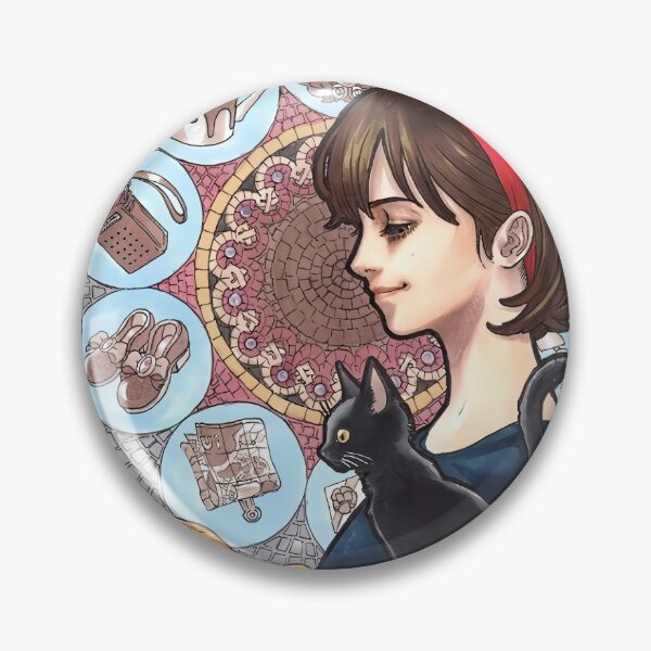 Item preview, great Cute kawaii art girl kiki's go -%[ghiblis]%- flying away anime designed and sold by Isa00j.