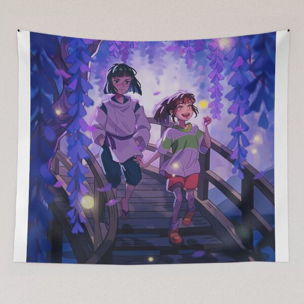 Item preview, Cute art girl and boy go -%[ghiblis]%- flying away dragon designed and sold by Isa00j.