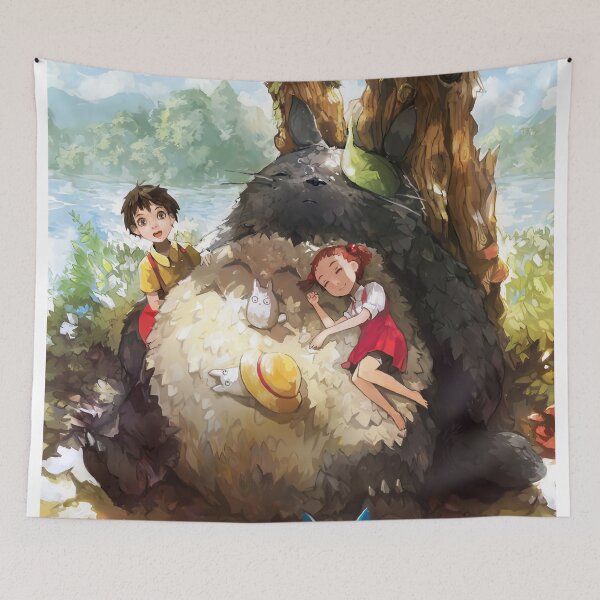 Item preview, Cute art girl and monster -%[ghiblis]%-sleep away  designed and sold by Isa00j.