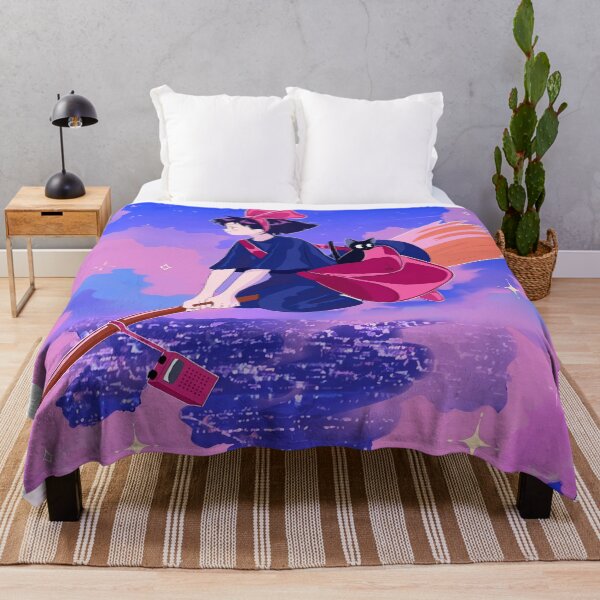Item preview, nights Cute kawaii art girl kiki's go -%[ghiblis]%- flying away anime designed and sold by Isa00j.