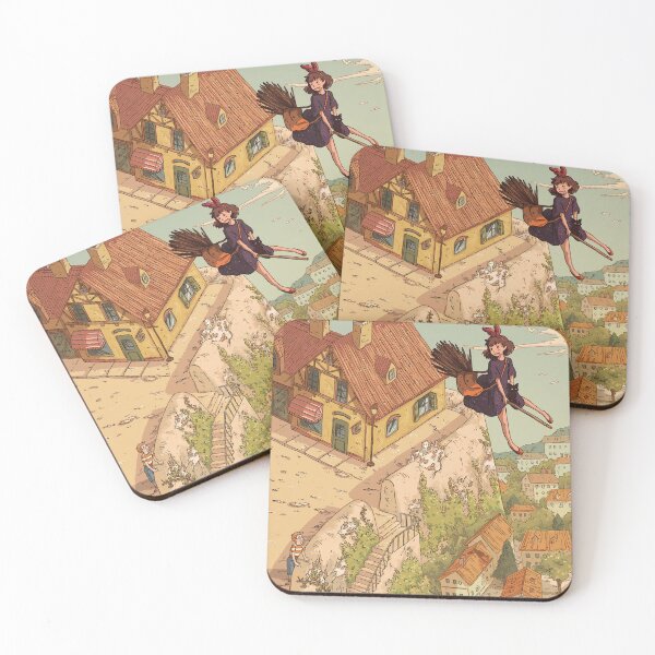 Item preview, awesome Cute kawaii art girl kiki's go -%[ghiblis]%- flying away anime designed and sold by Isa00j.