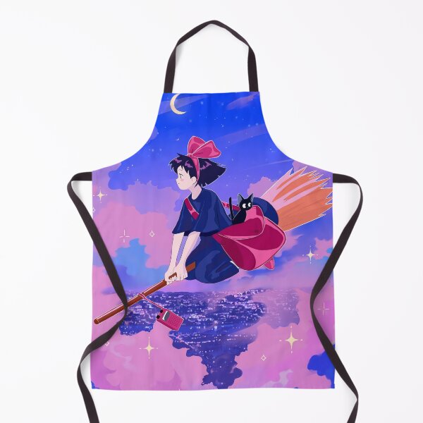 Item preview, nights Cute kawaii art girl kiki's go -%[ghiblis]%- flying away anime designed and sold by Isa00j.