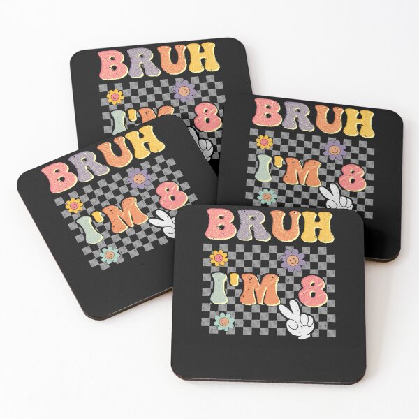 Item preview, Bruh I'm 8 year old Groovy retro 8th Birthday Vintage designed and sold by MTRBSK11.