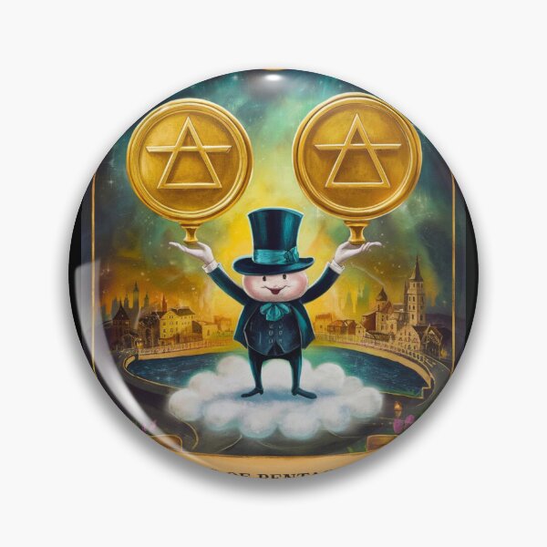 Item preview, Tarot Card - Two of Pentacles designed and sold by ZodiacWonders.
