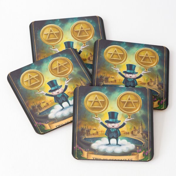 Item preview, Tarot Card - Two of Pentacles designed and sold by ZodiacWonders.