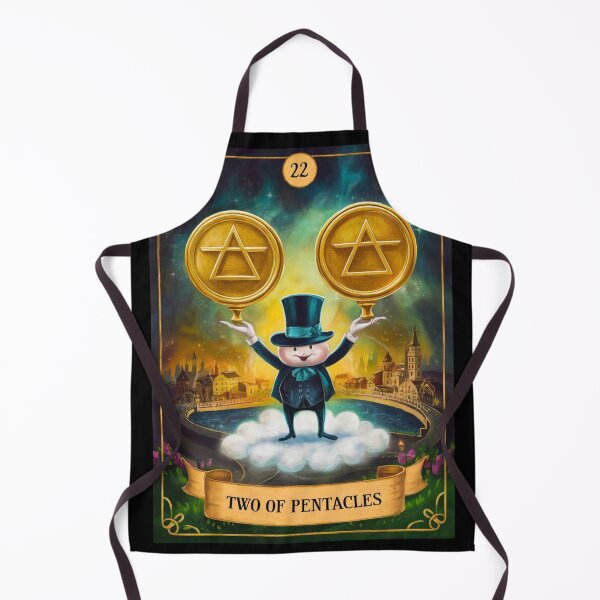 Item preview, Tarot Card - Two of Pentacles designed and sold by ZodiacWonders.