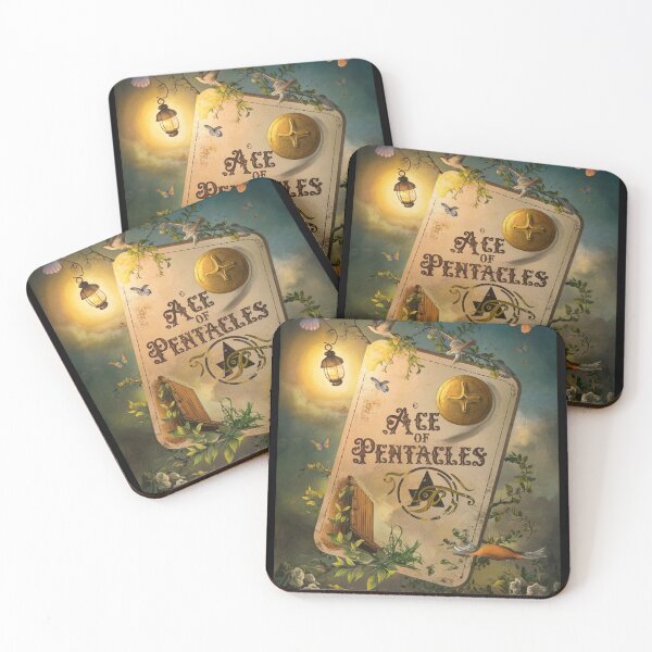 Item preview, Tarot Card - Ace of Pentacles designed and sold by ZodiacWonders.