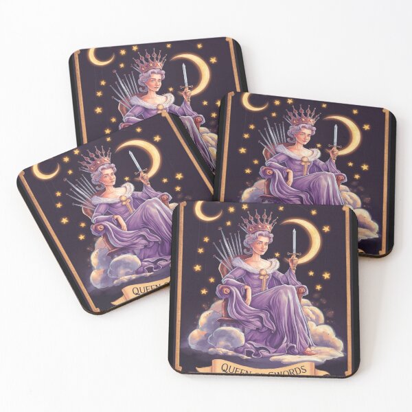 Item preview, Tarot Card - Queen of Swords designed and sold by ZodiacWonders.