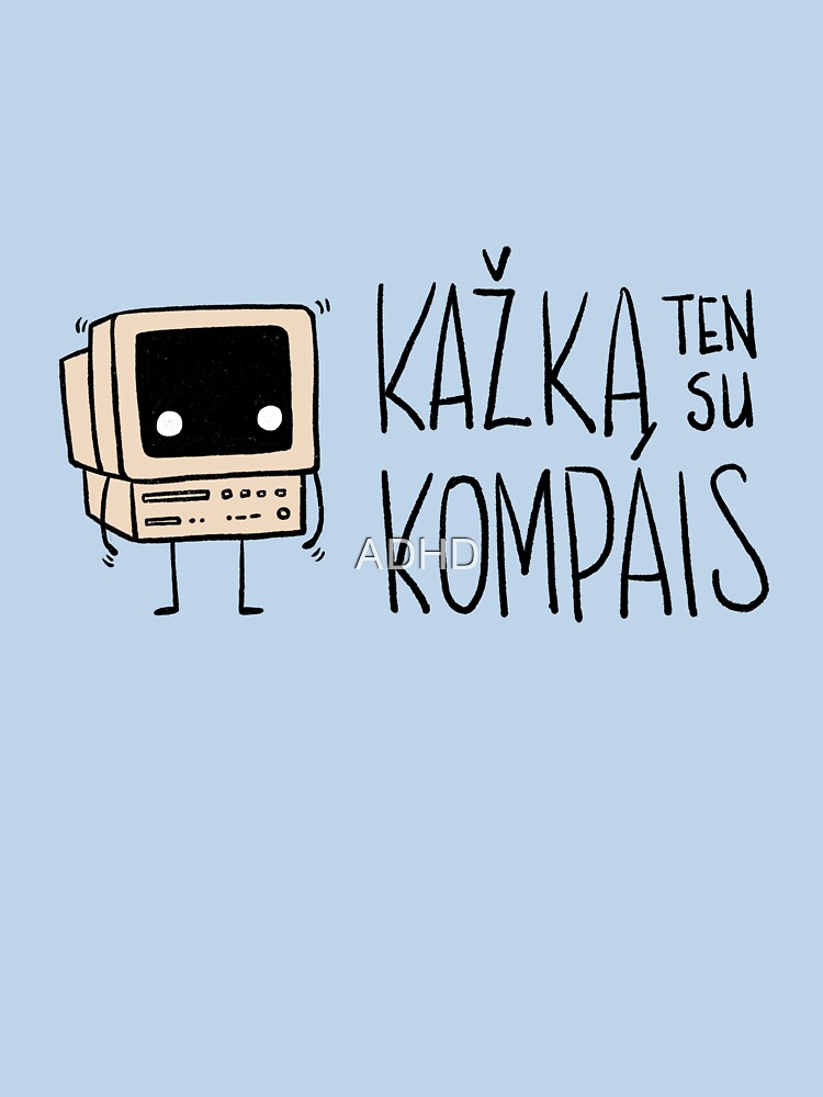 Thumbnail 7 of 7, Classic T-Shirt, Kazka ten su kompais logo designed and sold by ADHD.