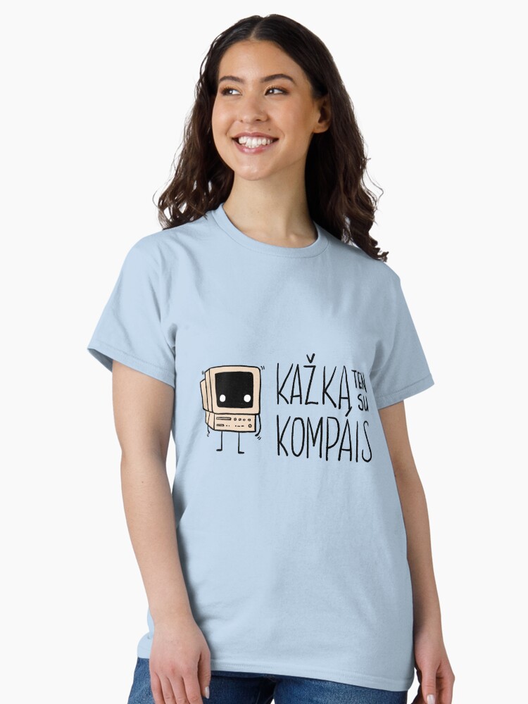 Thumbnail 2 of 7, Classic T-Shirt, Kazka ten su kompais logo designed and sold by ADHD.