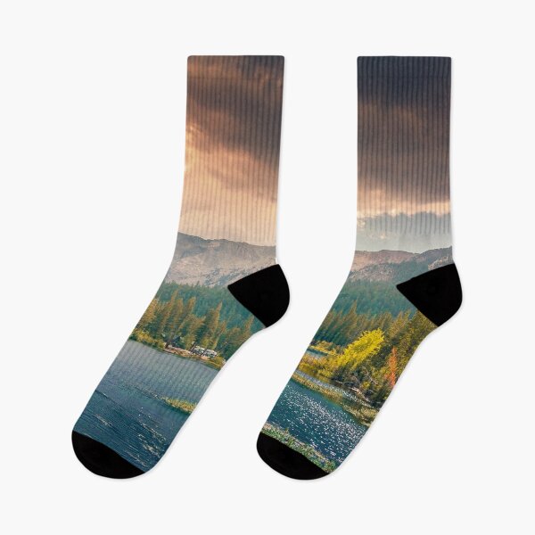 Item preview, Mountain Lake Trees Panoramic Nature Photography designed and sold by TravelDream.