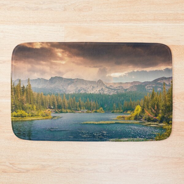 Item preview, Mountain Lake Trees Panoramic Nature Photography designed and sold by TravelDream.