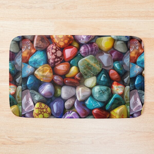 Item preview, Tiny Colorful Pebbles Pattern designed and sold by NicolasGlowArt.