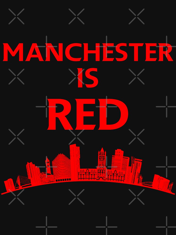 "Manchester is red United" Essential TShirt for Sale by ideasfinder