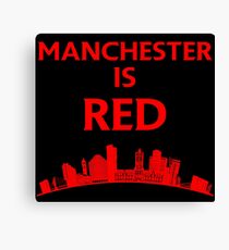 Manchester is red United Canvas Print