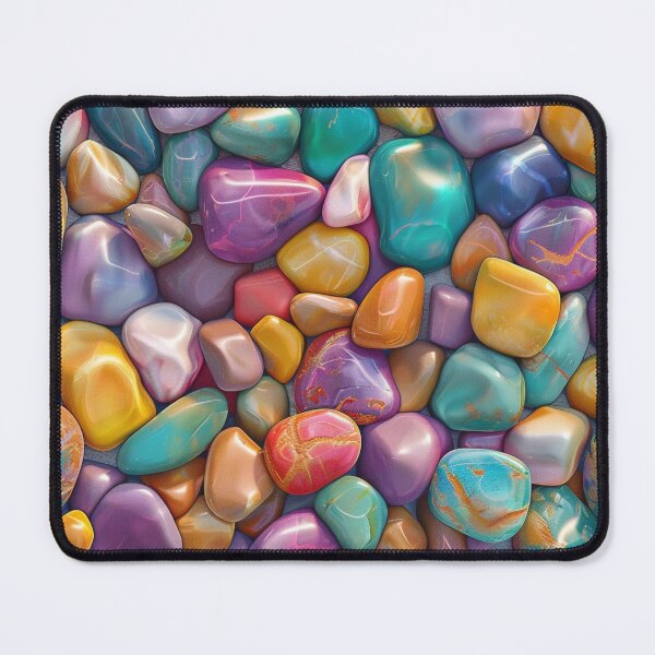 Item preview, Tiny Shiny Colorful Stones Pattern designed and sold by NicolasGlowArt.