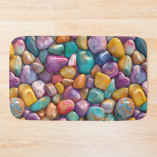 Item preview, Tiny Shiny Colorful Stones Pattern designed and sold by NicolasGlowArt.