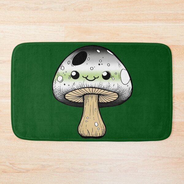 Item preview, Cute Agender Pride Flag Mushroom, Kawaii Agender Mushroom Design designed and sold by Travelslightly.