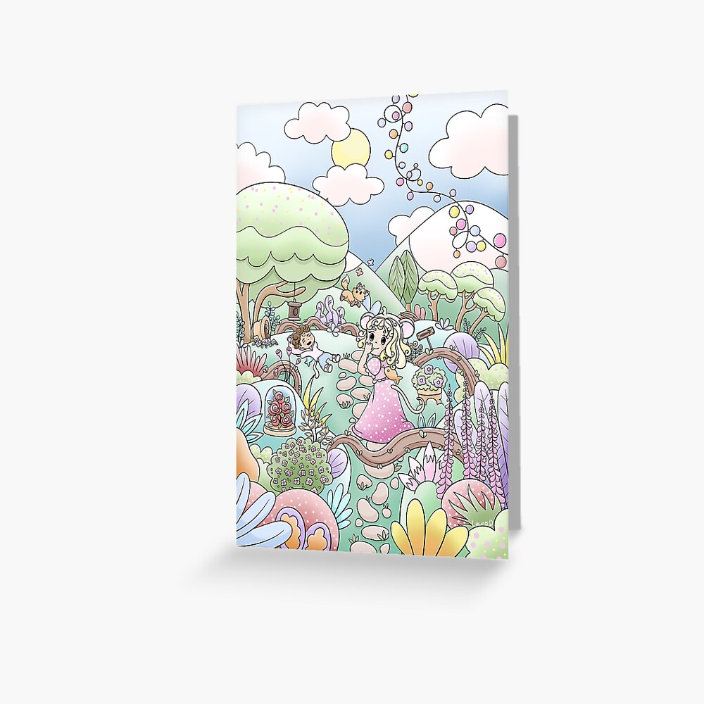 Item preview, Greeting Card designed and sold by Pilou-Pixel.