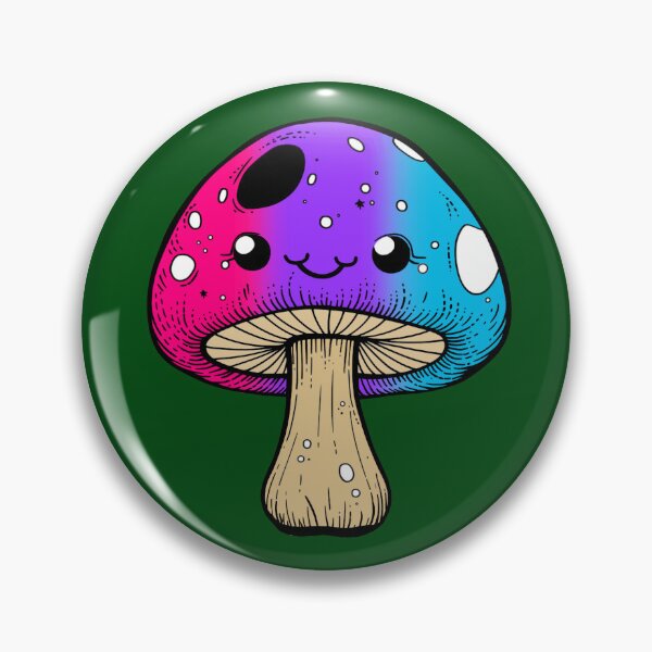 Item preview, Cute Androgynous Pride Flag Mushroom, Kawaii Androgynous Mushroom Design designed and sold by Travelslightly.
