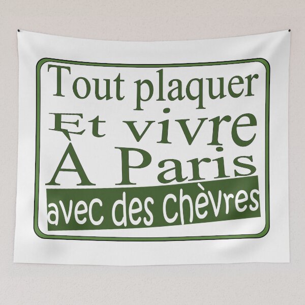 Item preview, Leave everything behind and live in Paris with goats designed and sold by Frizzanteworld.