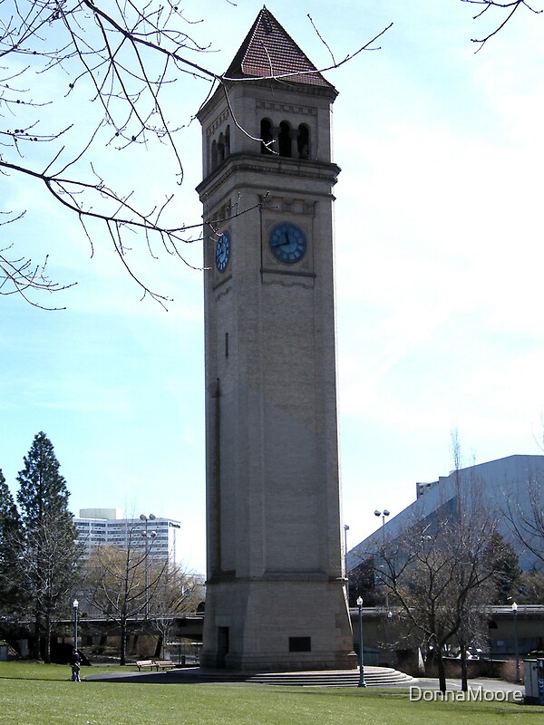 "The Clock Tower at Riverfront Park in Spokane, Wa." by DonnaMoore Redbubble