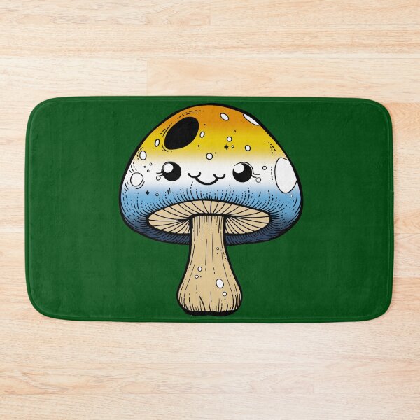 Item preview, Cute AroAce Pride Flag Mushroom, Kawaii AroAce Mushroom Design designed and sold by Travelslightly.