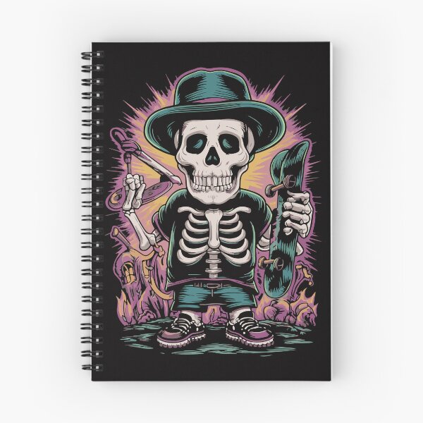 Item preview, Skull skateboarding(Back) designed and sold by gittuska11.