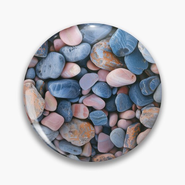 Item preview, Pink and Blue Pebbles designed and sold by NicolasGlowArt.