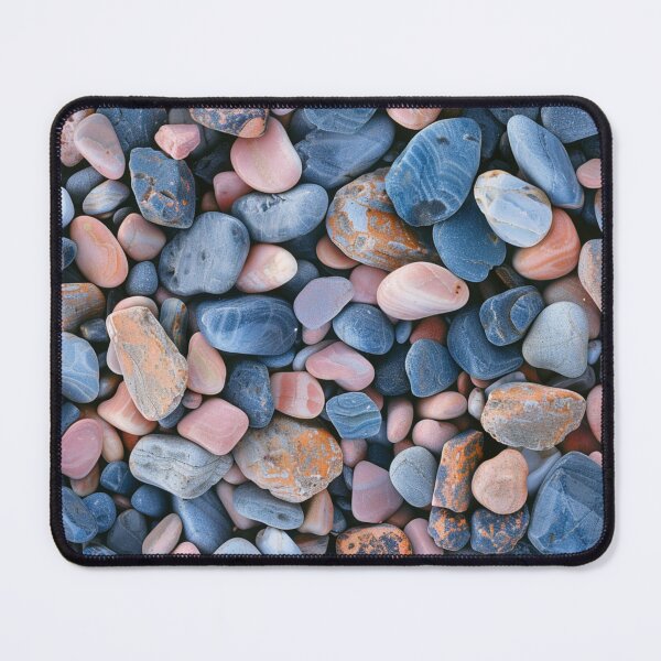 Item preview, Pink and Blue Pebbles designed and sold by NicolasGlowArt.