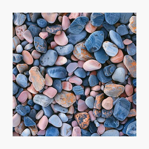 Item preview, Pink and Blue Pebbles designed and sold by NicolasGlowArt.