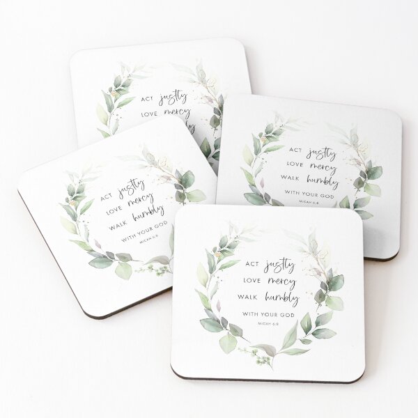Item preview, Micah 6:8 Act Justly Love Mercy Walk Humbly designed and sold by KAMdesignhaus.