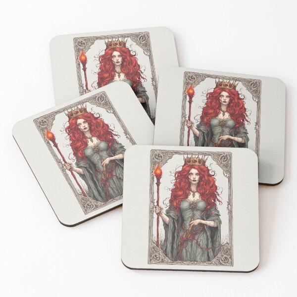 Item preview, Queen Of Wands Tarot Lover Gift Idea designed and sold by RakelMacc.