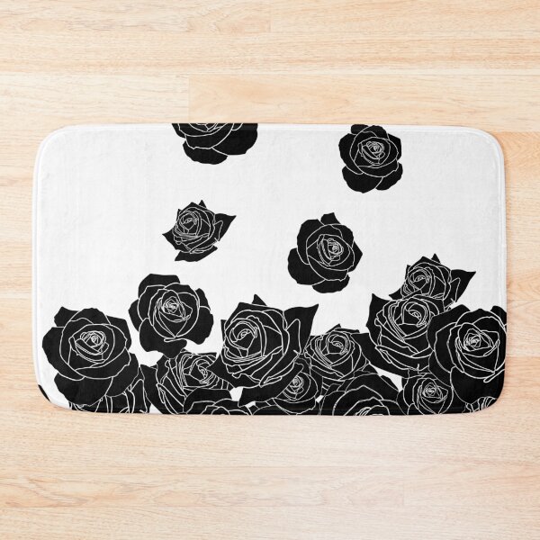 Item preview, Simple Black Roses Pattern designed and sold by ArtformDesigns.