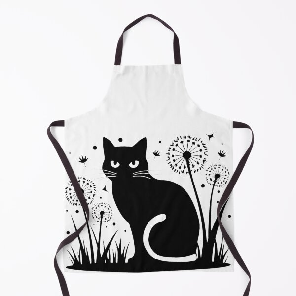 Item preview, Black Cat in Garden Dandelion Lovers Puffy Flowers Gardener Plants Silly Typical Cat designed and sold by Cr320.