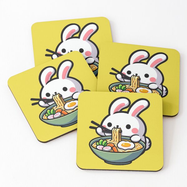 Item preview, Cute Bunny Enjoying Ramen - Adorable Animal  designed and sold by Shtex.