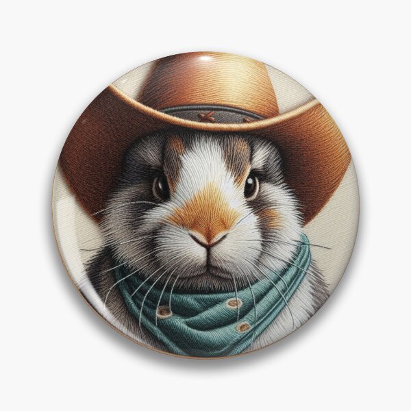 Artikelvorschau, Cowboyhut mit Hasenstickerei entworfen und verkauft von Wendy Brinkhuis.