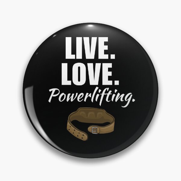 Item preview, Live, love, powerlifting. Funny powerlifter or strongman strength training quote or saying designed and sold by NBSStore.
