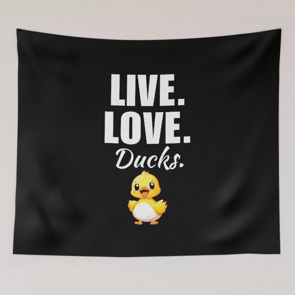 Item preview, Live, love, ducks. Funny duck lady or dad owner quote saying humor designed and sold by NBSStore.