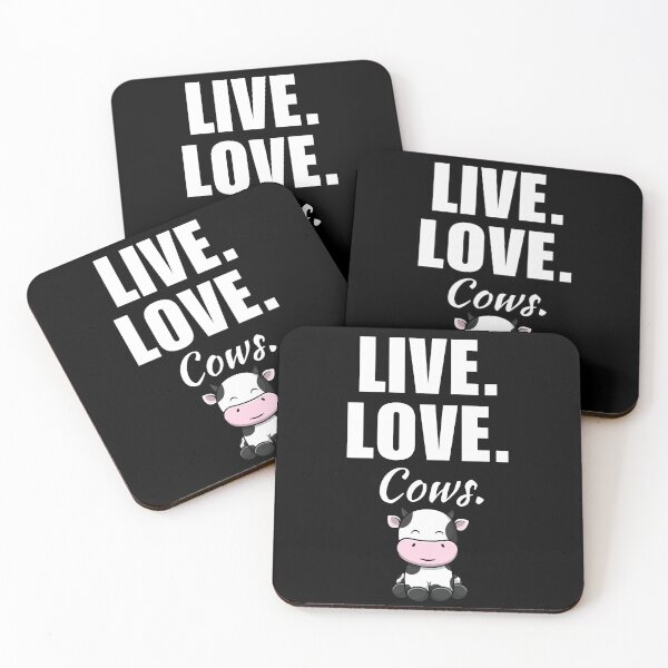 Item preview, Live, love, cows. Funny saying for crazy cow lady, cow owner or whisperer dad quotes designed and sold by NBSStore.