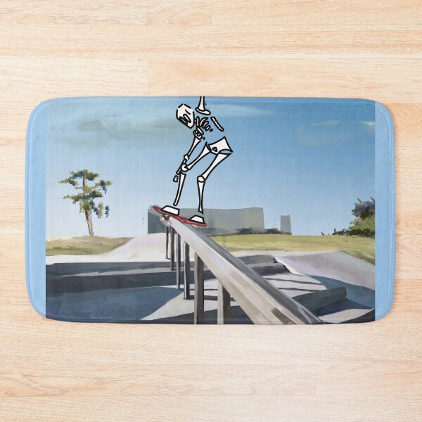 Item preview, #058 Skeleton Skateboarding designed and sold by Jasmine Froley.