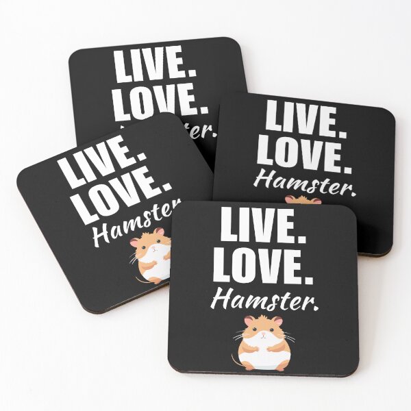 Item preview, Live, love, hamster. Funny hamster mom saying or quote for hamster dad designed and sold by NBSStore.