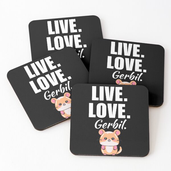 Item preview, Live, love, gerbil. Gerbil mom or dad quote or saying for those who love this cute pet designed and sold by NBSStore.