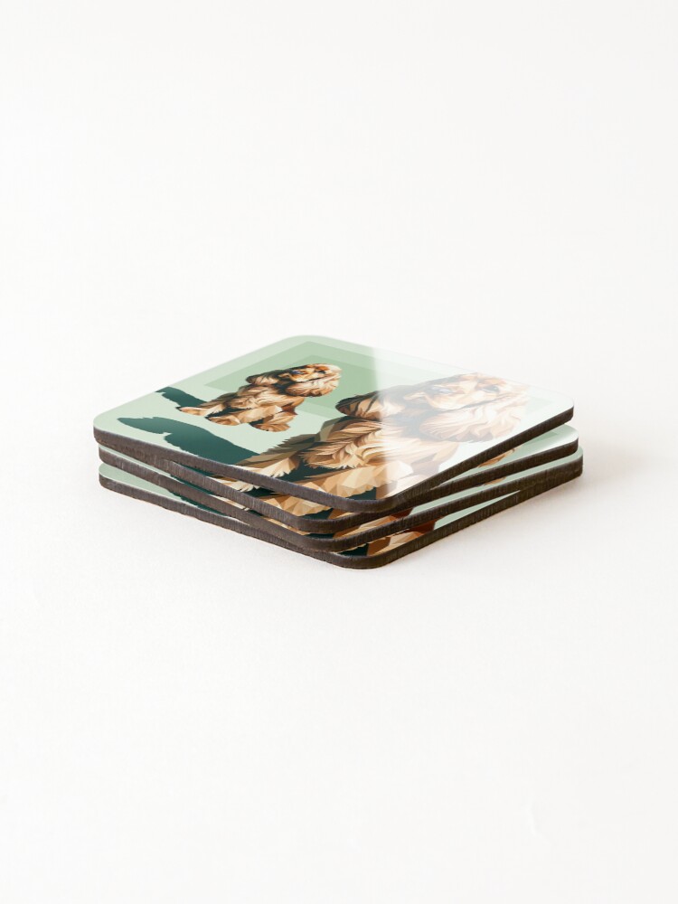 Thumbnail 4 of 5, Coasters (Set of 4), Distinguished Cockapoo designed and sold by SimpleDesigns12.