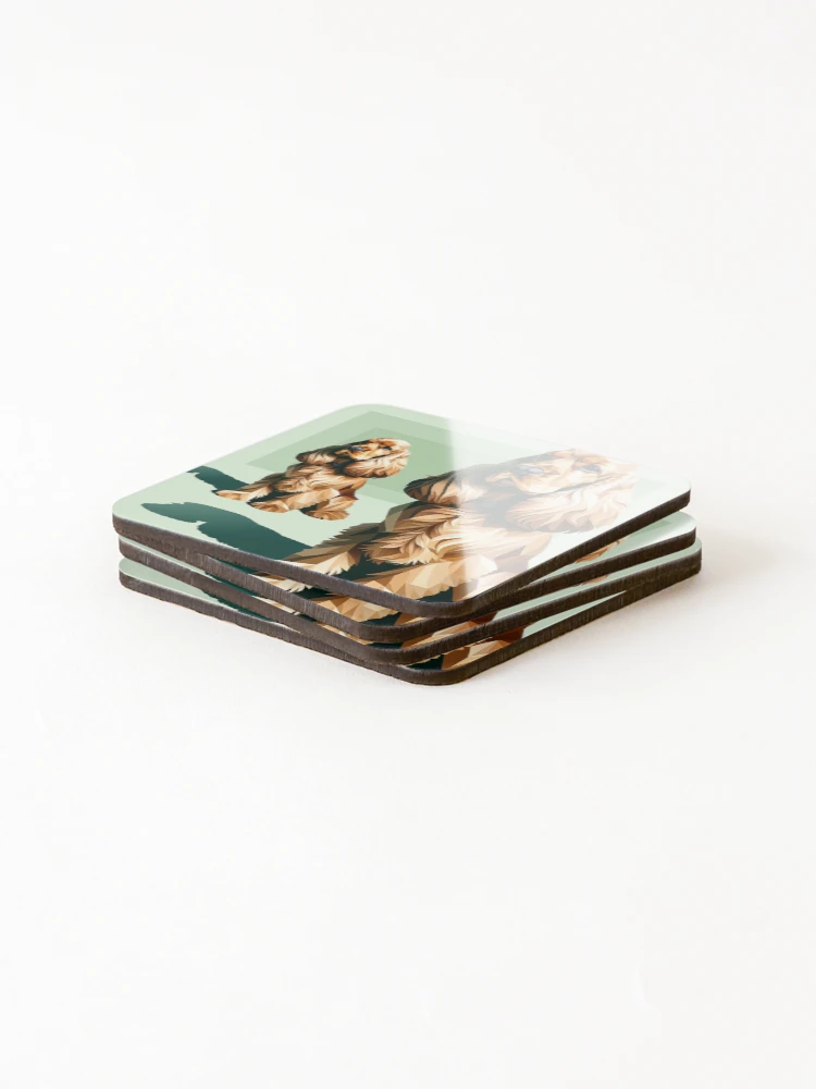 Thumbnail 4 of 5, Coasters (Set of 4), Distinguished Cockapoo designed and sold by SimpleDesigns12.