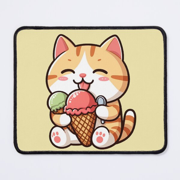 Item preview, Joyful Cat with Ice Cream - Sweet designed and sold by Shtex.
