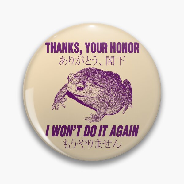 Item preview, I Won't Do It Again Frog designed and sold by VintageMedatsu.